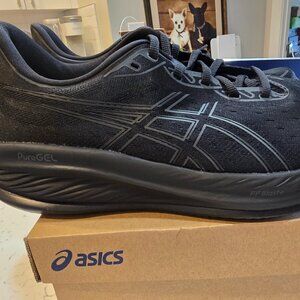 Asics Mens Gel-Cumulus 26 Running Shoes US 13 10118792-003 Black / Black NEW